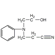 n-(2-氰乙基)-n-(2-羥乙基)胺結(jié)構(gòu)式